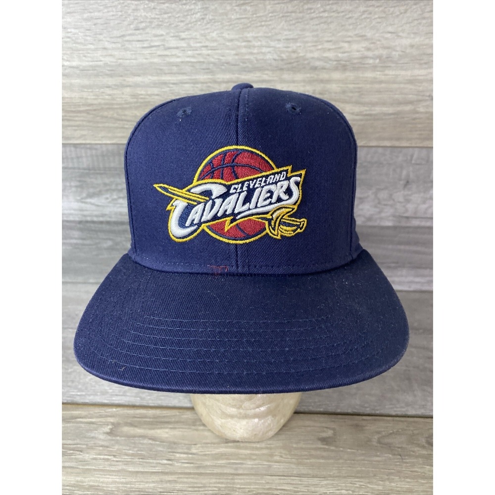 NBA Cleveland Cavaliers Youth Snapback Hat Navy Blue Embroidered Logo OSFM Cap